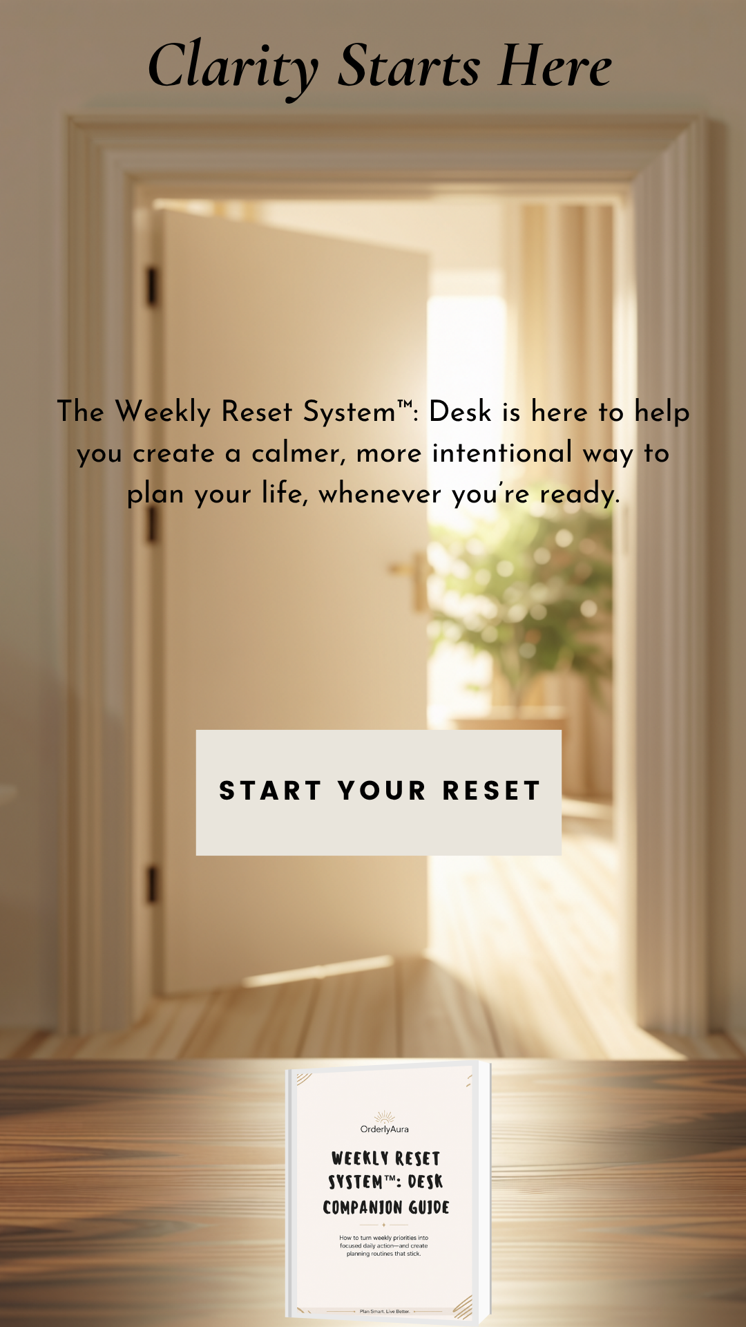 Weekly Reset System: Desk l Digital Planning System